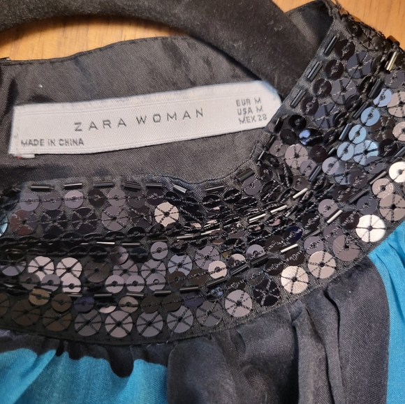 Zara lined silk halter dress, size M - Picture 5 of 15